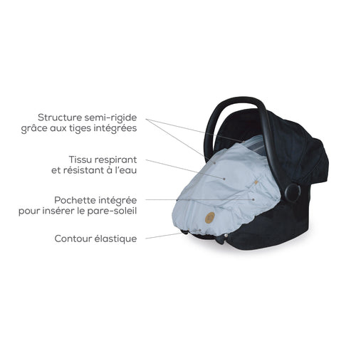Petit Coulou Housse d'été pour siège d'auto - Biscotti
