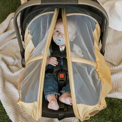 Petit Coulou Summer cover for car seat - banana