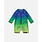 Deux Par Deux Printed Long Sleeve One-Piece Rashguard Vibrant Blue And Green Dino (3-6m/18-24m)