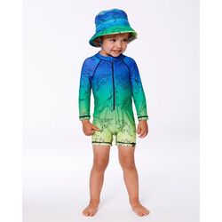 Deux Par Deux Rashguard une-pièce à manches longues imprimé de dino(2-3ans/5-6ans)