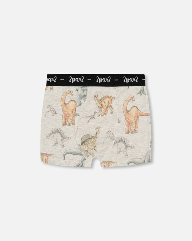 Deux Par Deux Printed Organic Cotton Boxer Shorts (3 Pack) Multicolored (2-3Y/8-10Y)