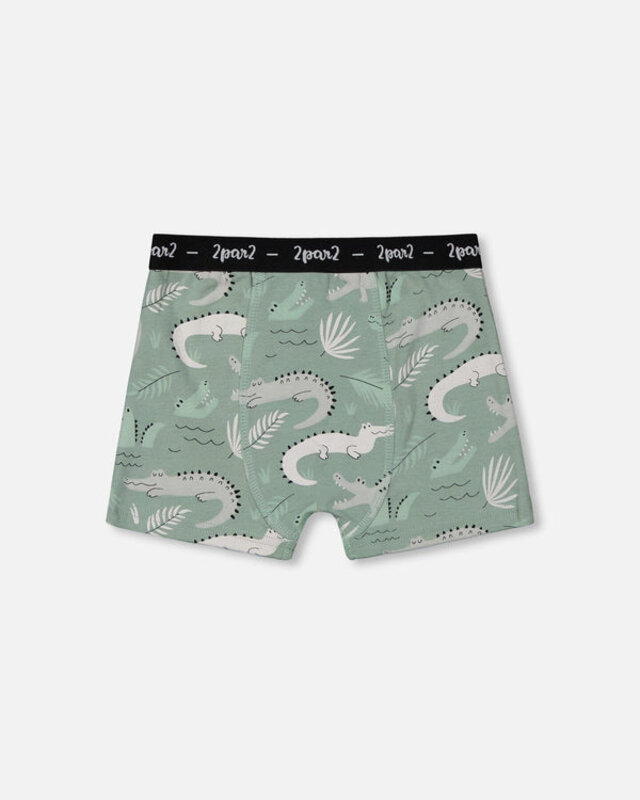 Deux Par Deux Printed Organic Cotton Boxer Shorts (Pack Of 3) Multicolored (2-3Y/11-12Y)