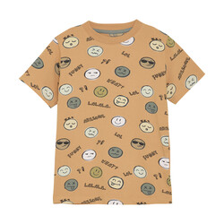 minymo T-shirt emoji - Orange  (2-10ans)