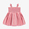 Souris Mini Robe rose cendré en nid d'abeille et tulle (6-9m/2-3ans)