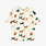 Souris Mini Cream t-shirt in slub jersey with horse all over print (3-6y)