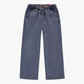 Souris Mini Pantalon bleu moyen en denim lyocell avec taille élastique (3-10ans)