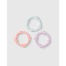 Loulou Lollipop Wild Teether Ring Set - Shell Pink