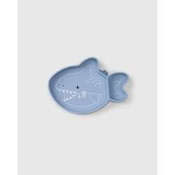 Loulou Lollipop Assiette de silicone - Sharks