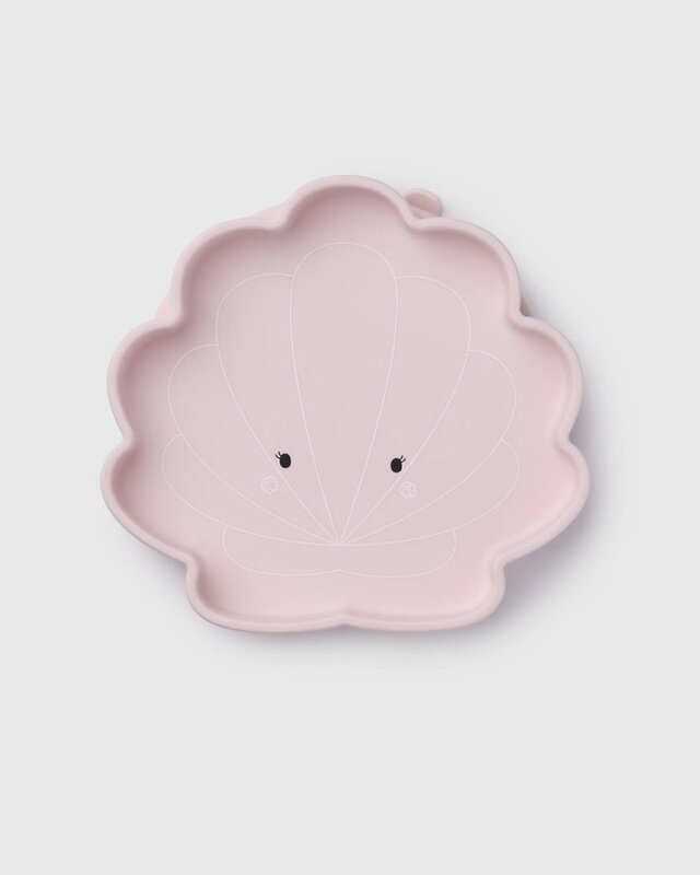Loulou Lollipop Assiette en silicone - Seashells