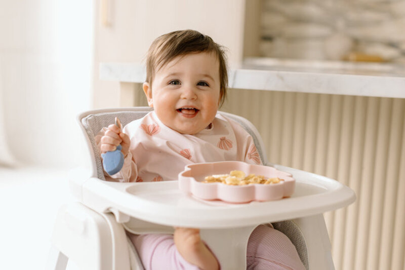 Loulou Lollipop Assiette en silicone - Seashells