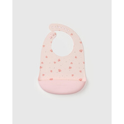 Loulou Lollipop Silicone Bib Printed - Pink Seashells