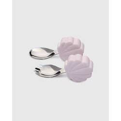 Loulou Lollipop Learning Utensils Set - Shell Pink