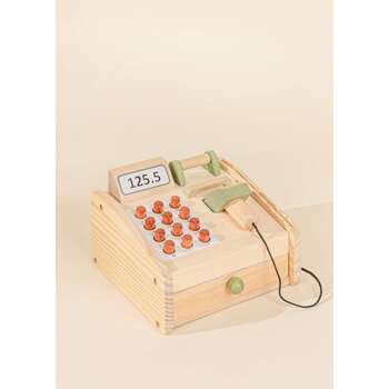 Coco Village Caisse enregistreuse en bois (3+)