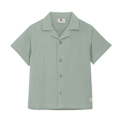 En-fant Chemise manches courtes en mousseline - Sage (2-10ans)
