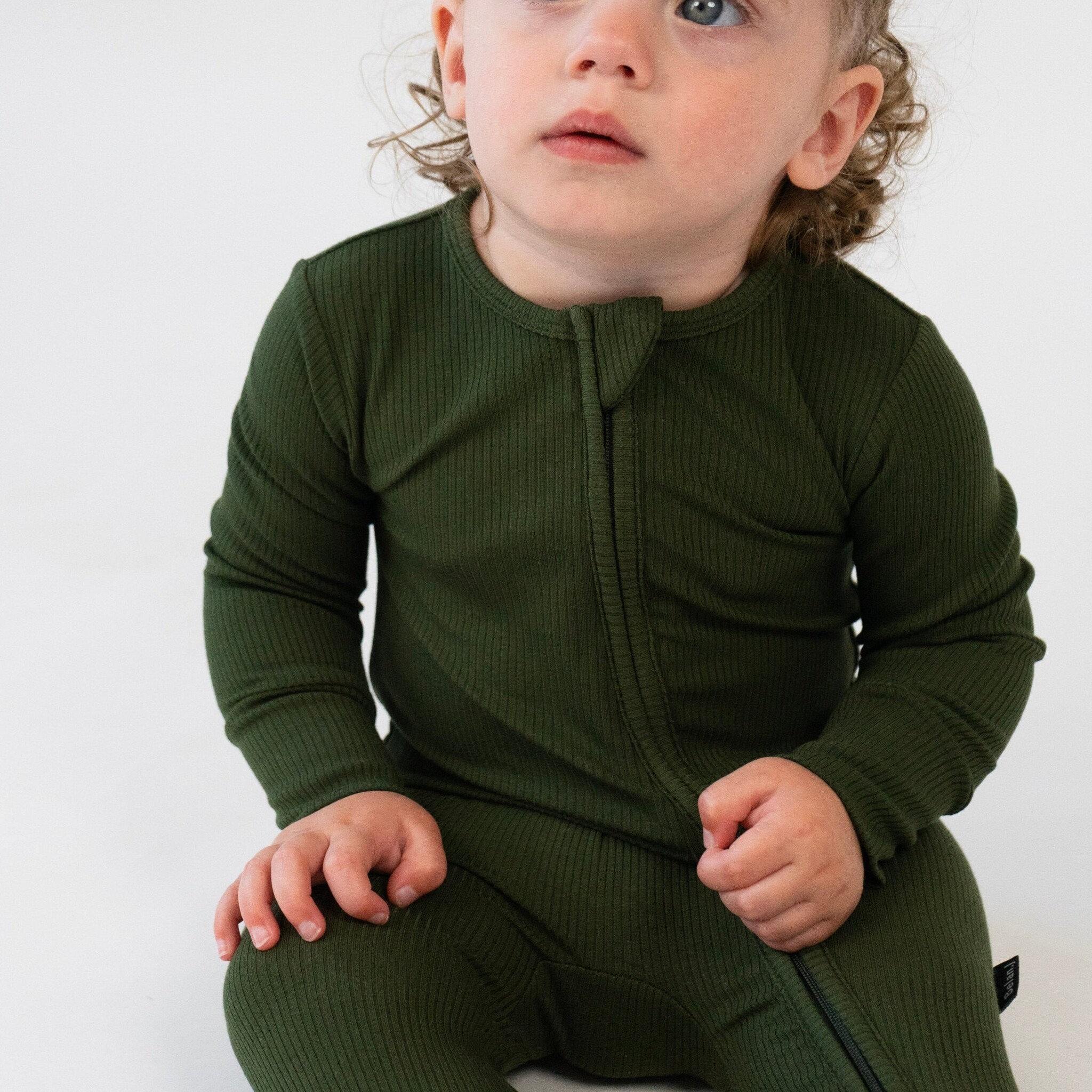 Belan . J Dormeuse côtelée pieds rabattables - Forest green