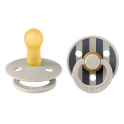 Bibs Ensemble de 2 Suces 0-6 Mois Latex - Sand Mix