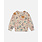 Deux Par Deux Sweat en molleton scintillant beige imprimé chats (2ans/5ans)