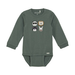minymo Cache-couche imprimé d'animaux - Vert (Newborn-9mois)