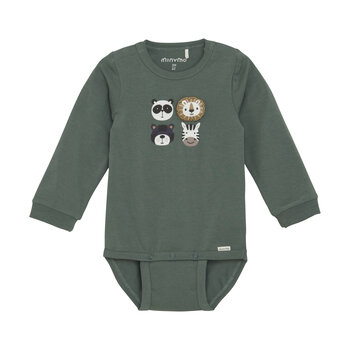 minymo Cache-couche imprimé d'animaux - Vert (Newborn-9mois)