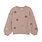 minymo Pull en tricot avec fleurs - Vieux rose (2ans/8ans)