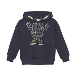 minymo Sweatshirt avec capuche avec imprimé - Marine (2ans/6ans)