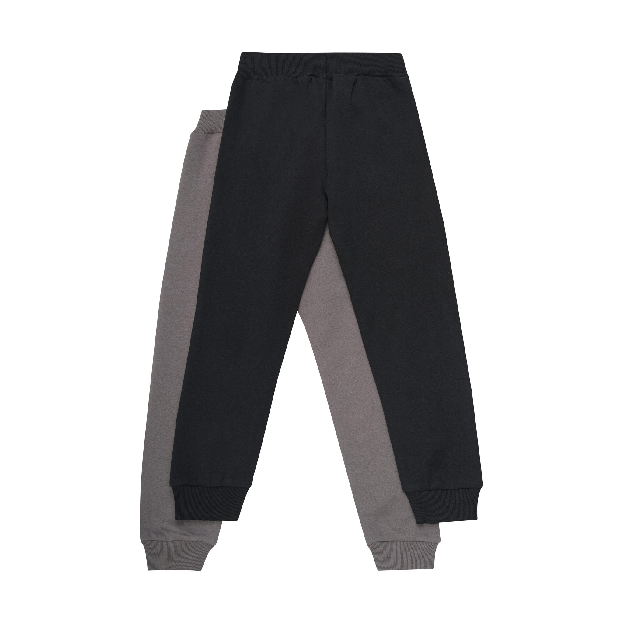 minymo Ensembles de 2 pantalons jogging uni - Noir / Gris (2ans/8ans)