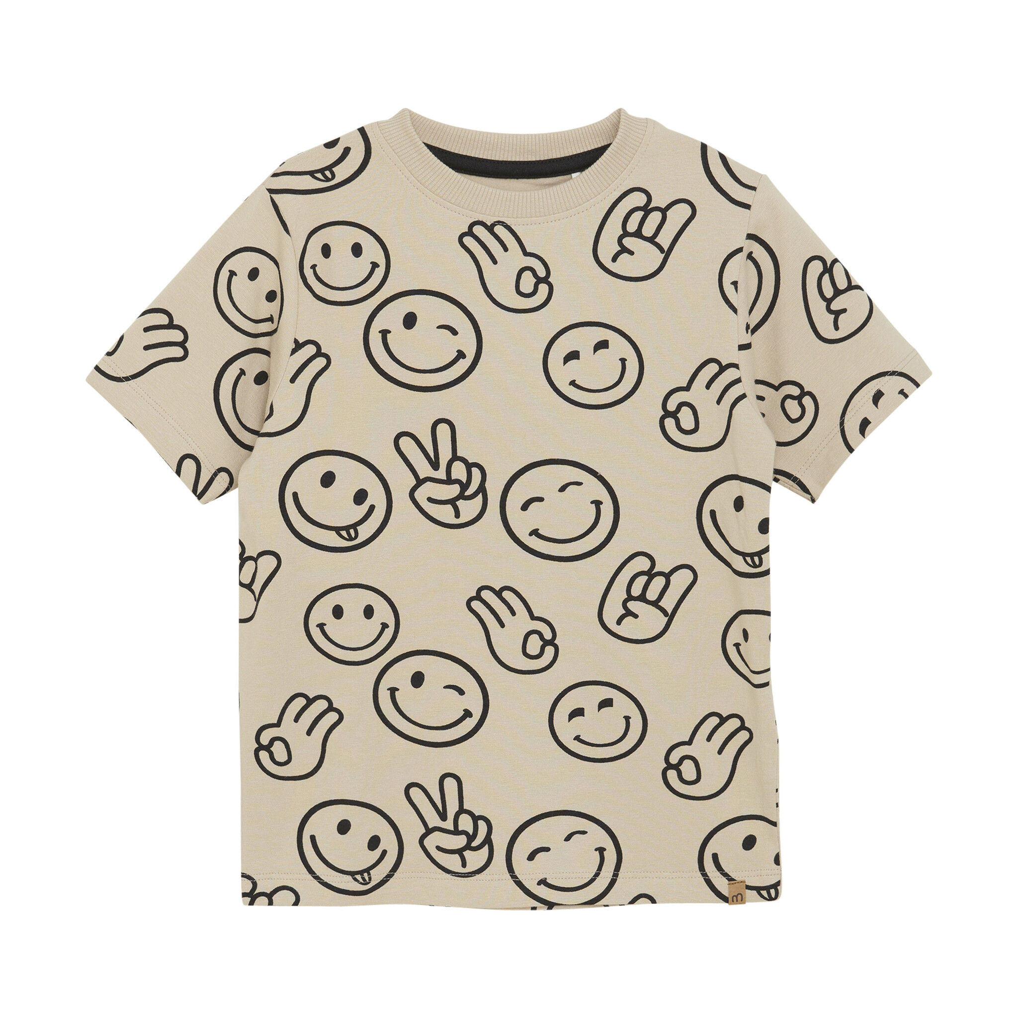 minymo T-shirt à imprimé de sourire - Beige (2ans/8ans)