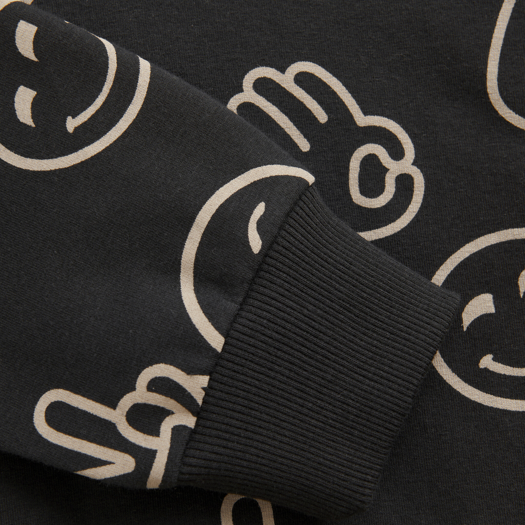 minymo Sweatshirt à capuche emoji - Noir (2ans/8ans)