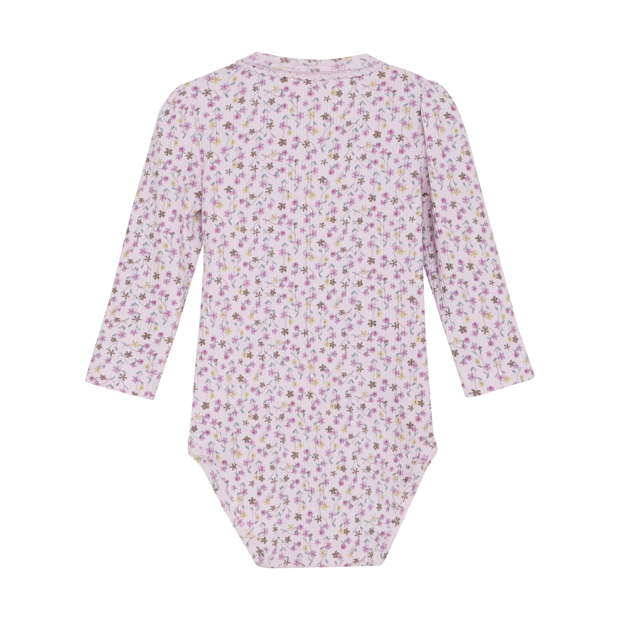 minymo Cache-couche côtelé à imprimé de fleurs - Rose (NB/9m)