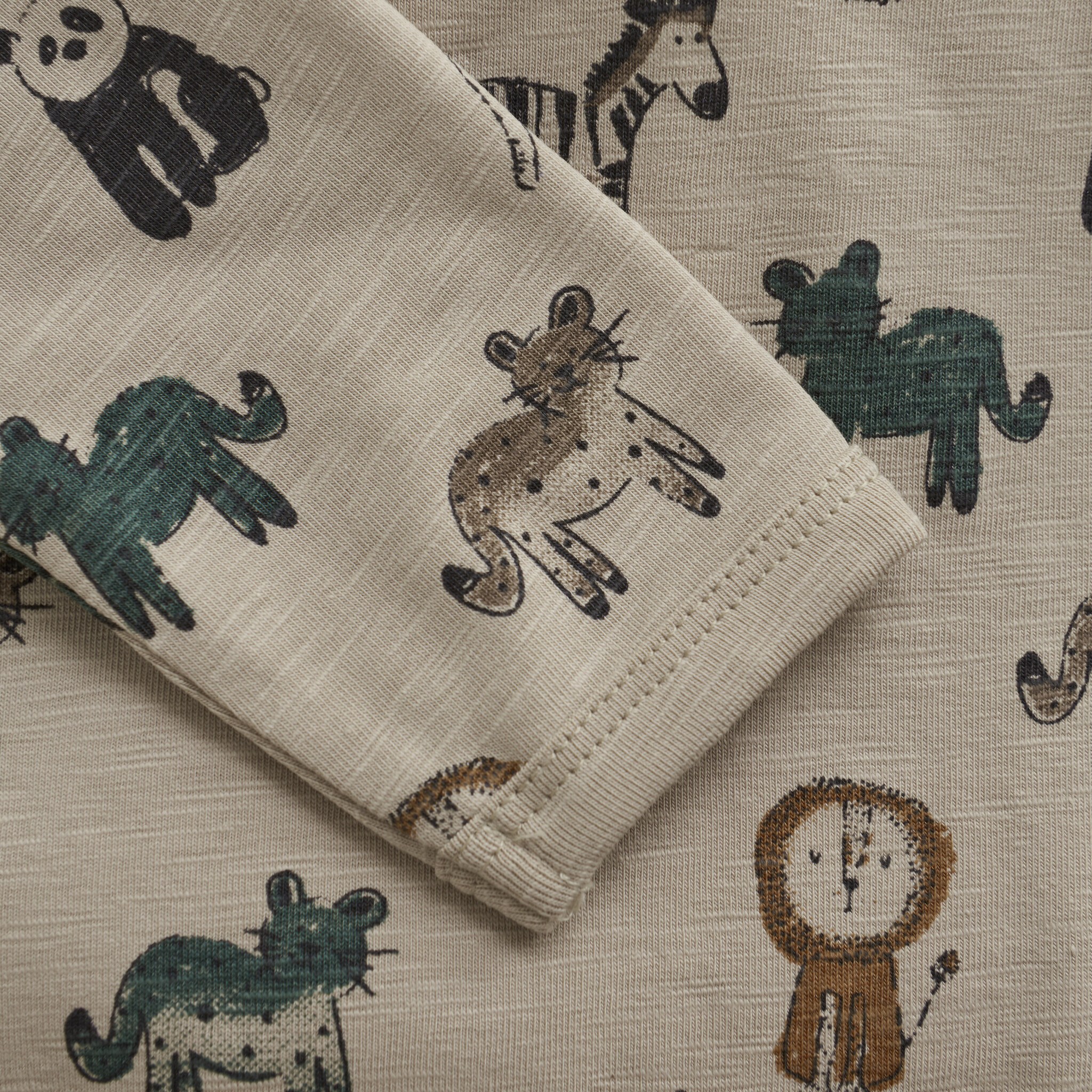 minymo Cache-couche à imprimé d'animaux - Beige (NB/9m)