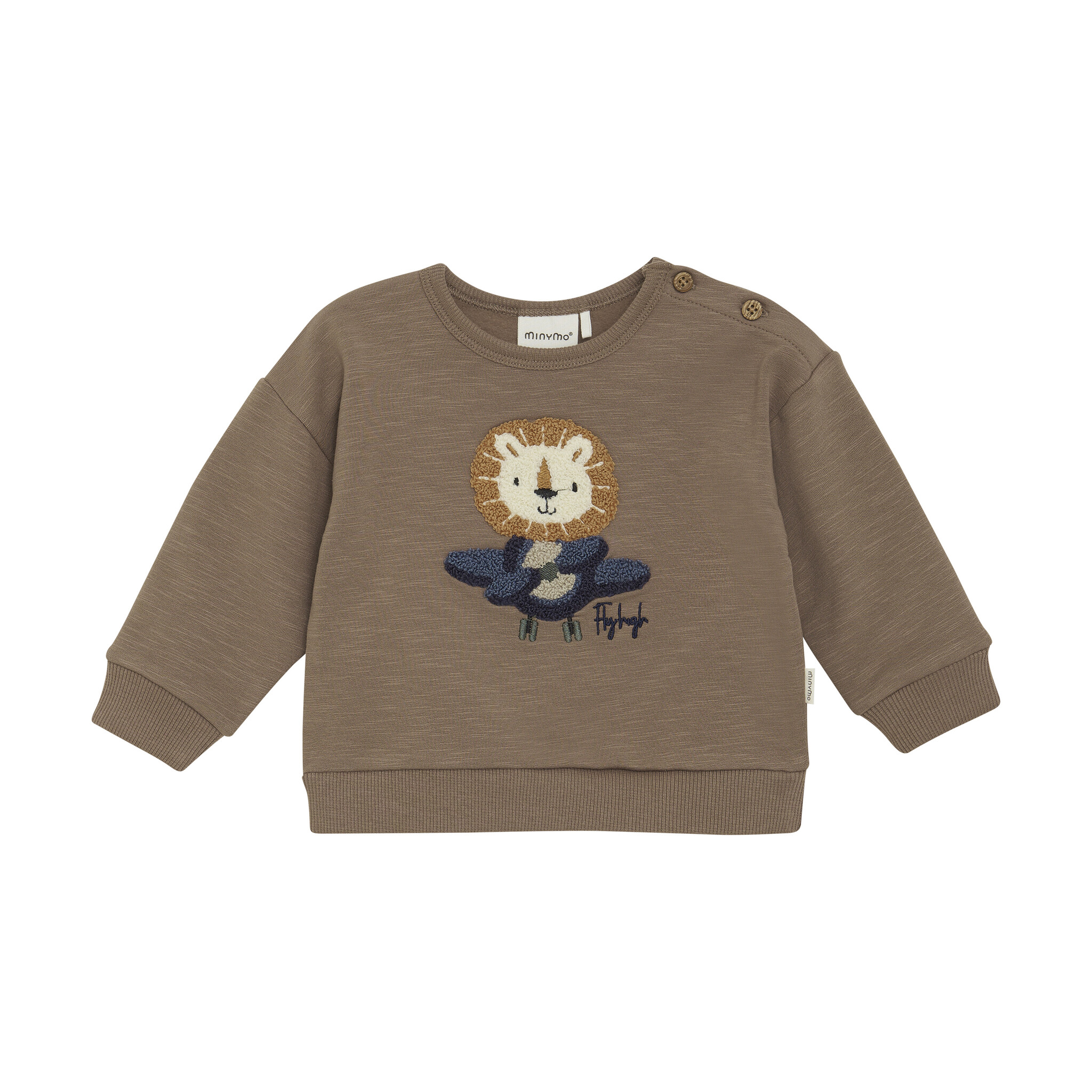 minymo Sweatshirt lion - brun (6m/24m)