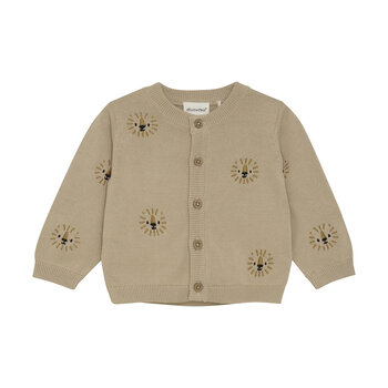 minymo Cardigan en tricot lion - Beige  (NB/9m)