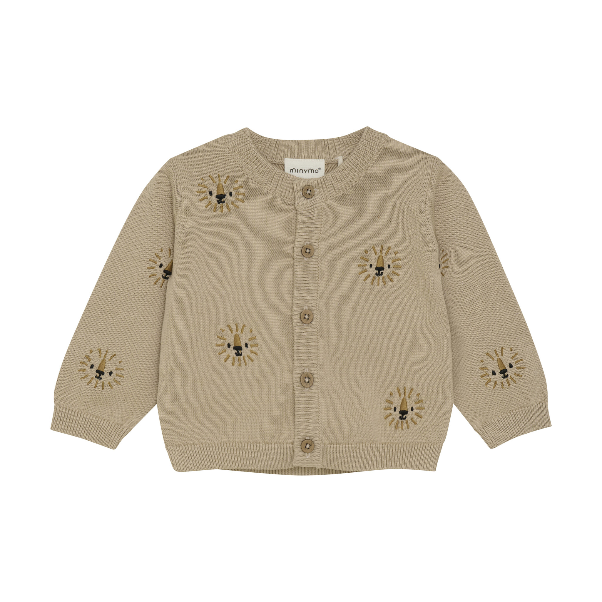 minymo Cardigan en tricot lion - Beige (NB/9m)