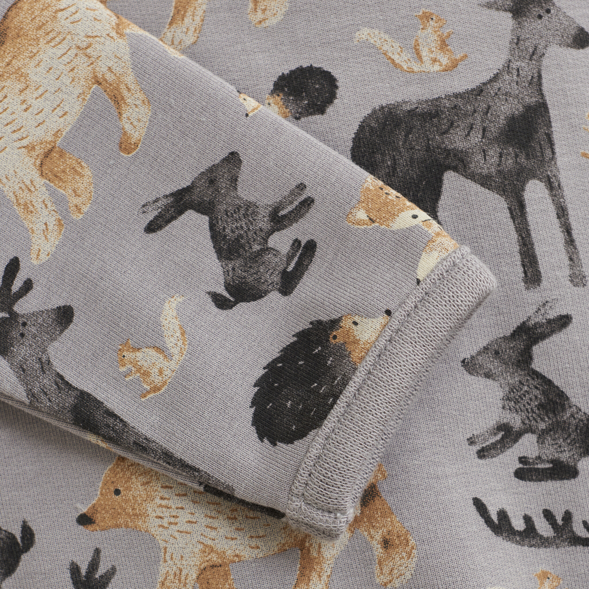 minymo Cache-couche animaux de la forêt - Gris (NB/9m)