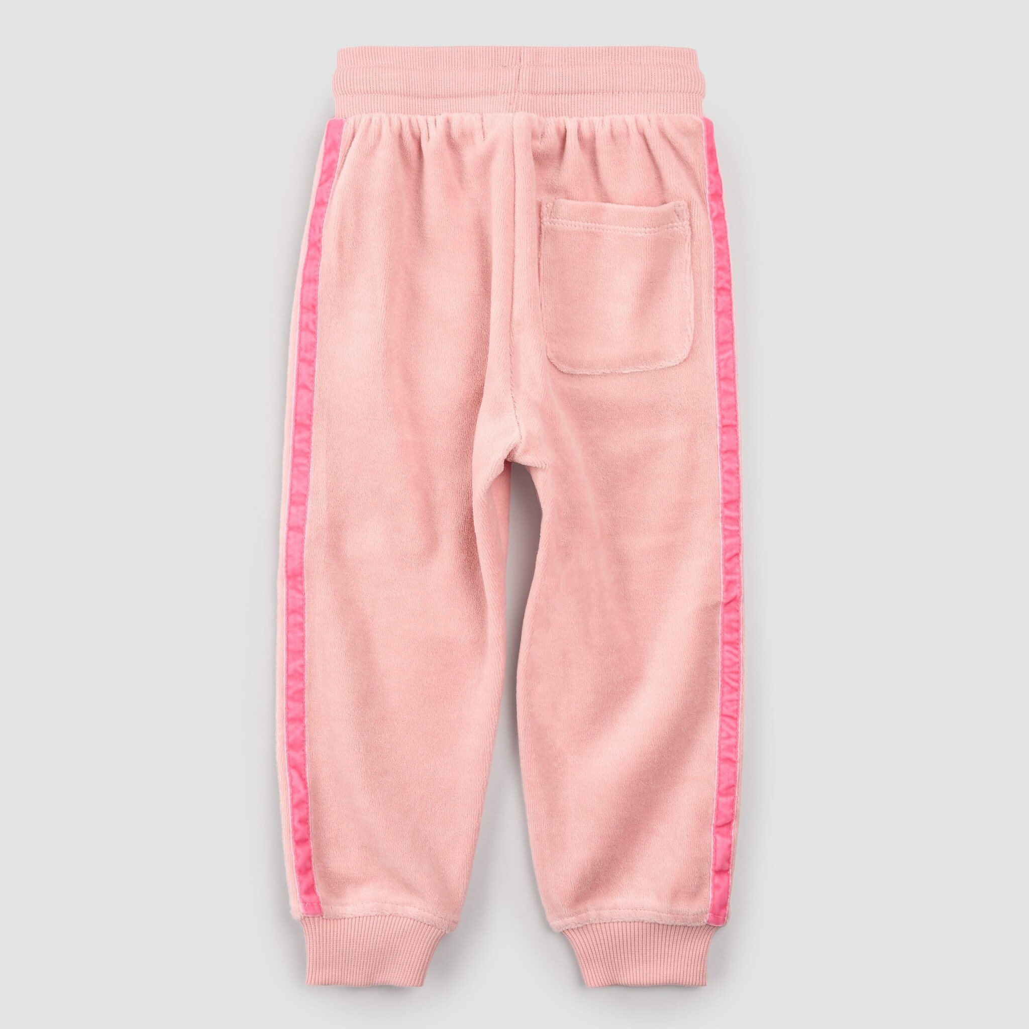 Miles the label Jogging rose velour avec rayure rétro (2ans/6ans)
