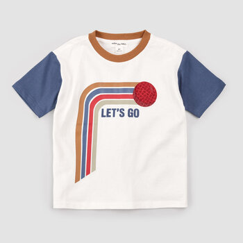 Miles the label T-Shirt « Let's Go » à couleurs contrastées (2ans/8ans)