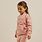 Miles the label Veste velour rose avec rayure rétro (2ans/6ans)