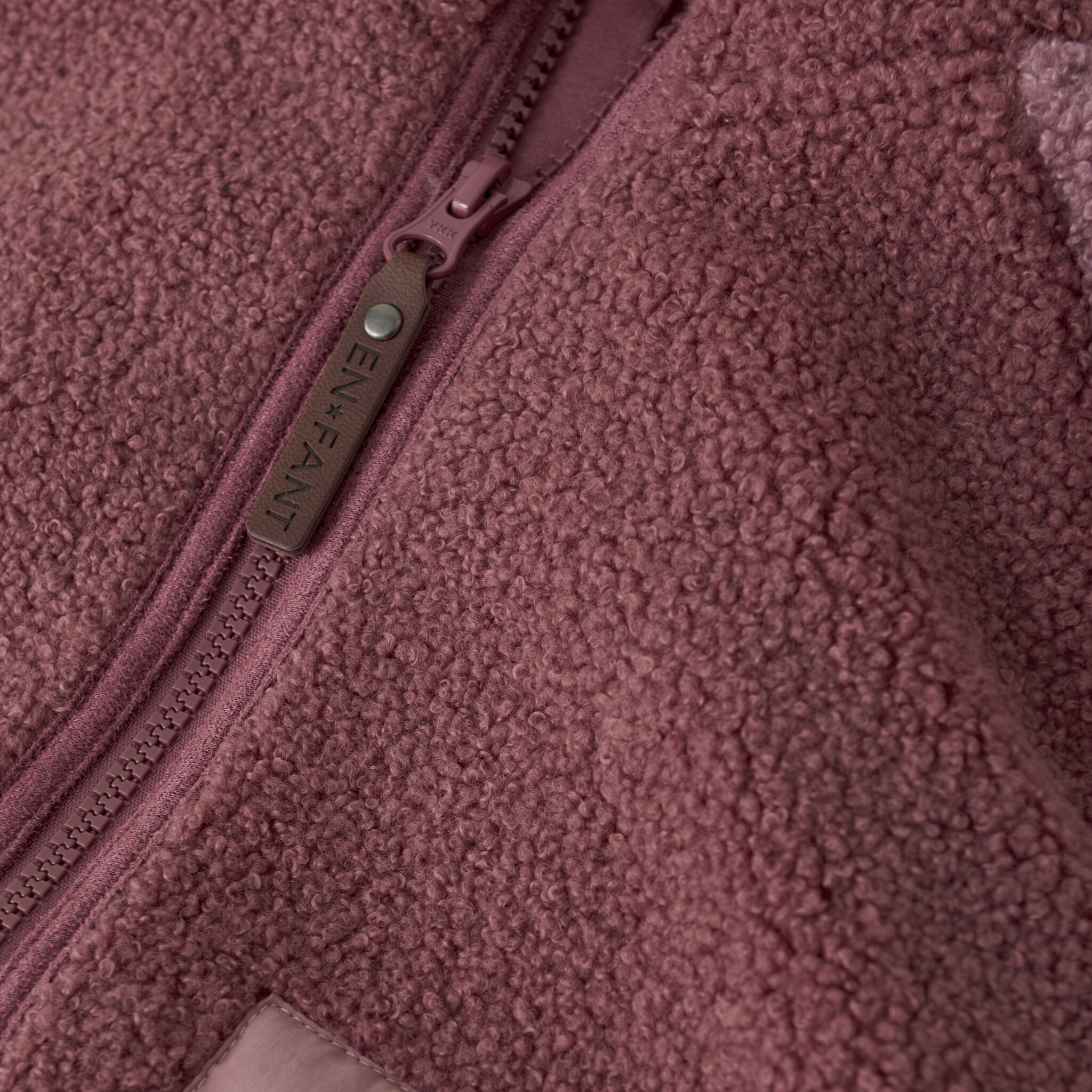 En-fant Manteau Teddy - Roan rouge (3ans/8ans)