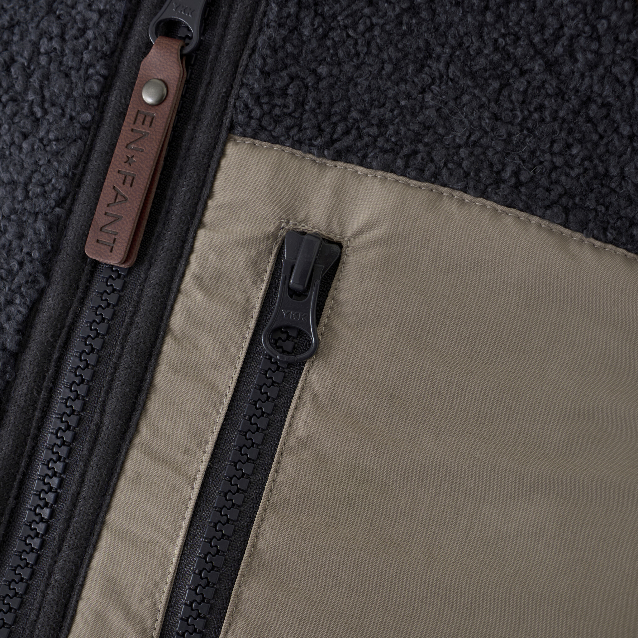 En-fant Manteau Teddy - Ebony (3ans/8ans)