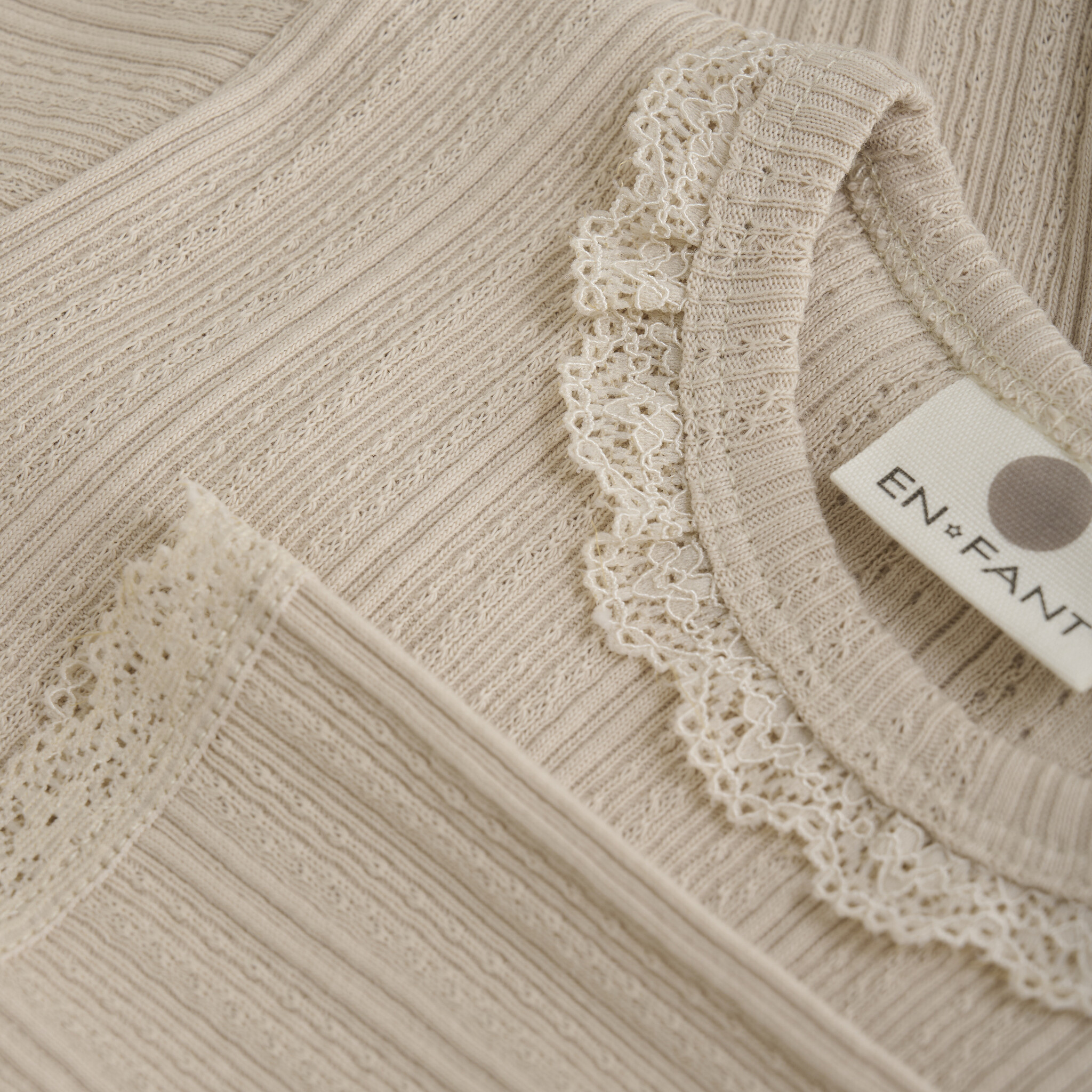 En-fant Cache-couche pointelle - French oak (3m/24m)