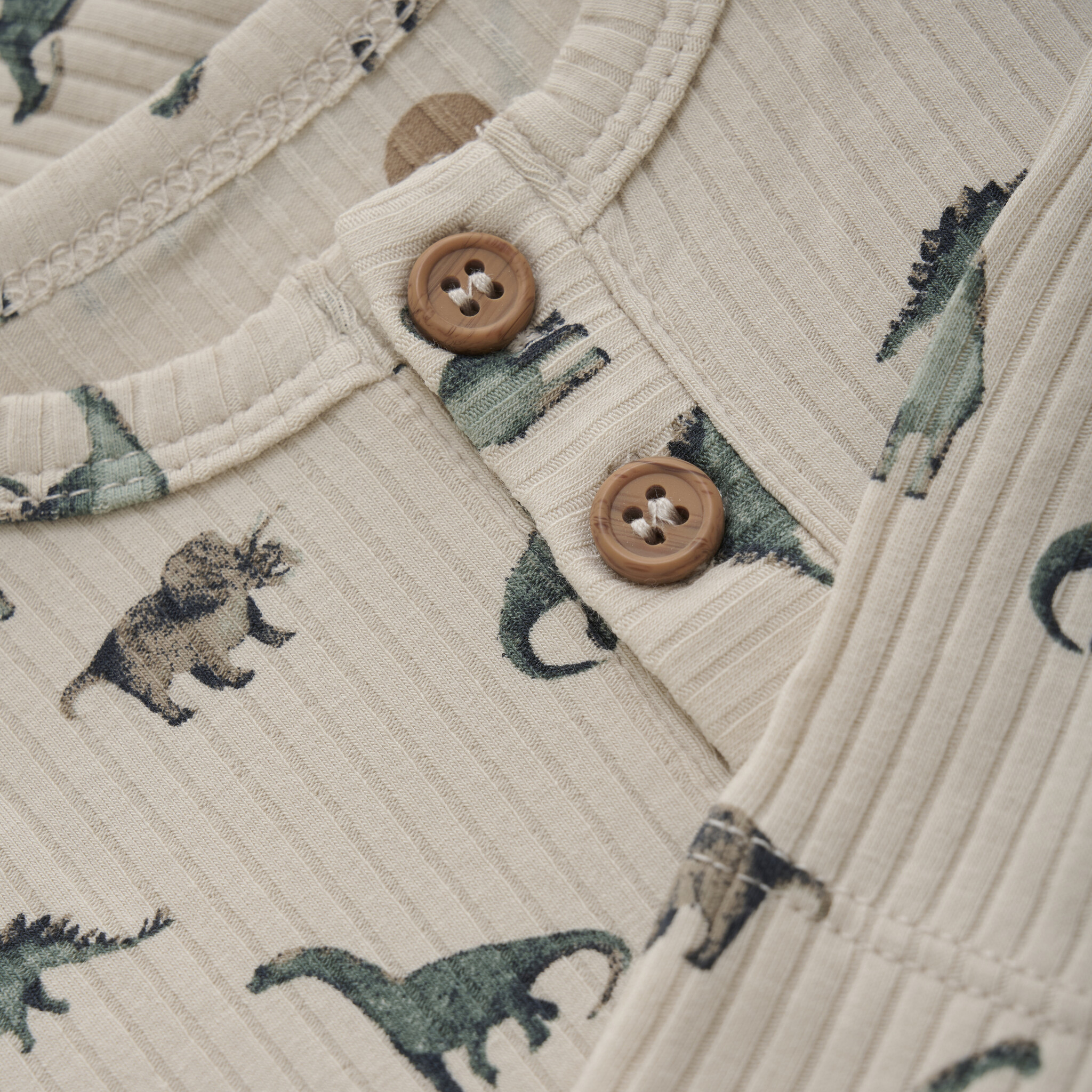 En-fant T-shirt manche longue à imprimé de dino - French oak (3m/24m)