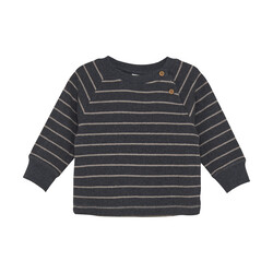En-fant Sweatshirt ligné - Ebony (3m/24m)