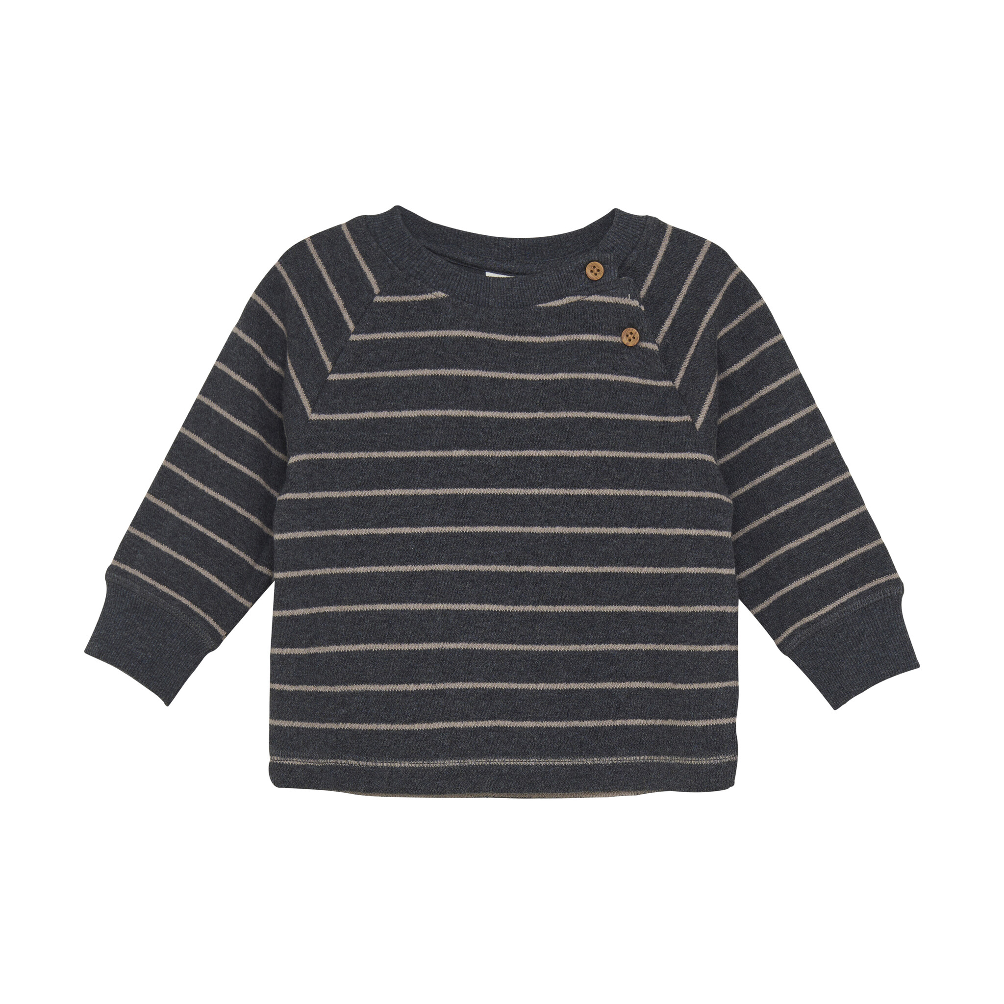 En-fant Sweatshirt ligné - Ebony (3m/24m)