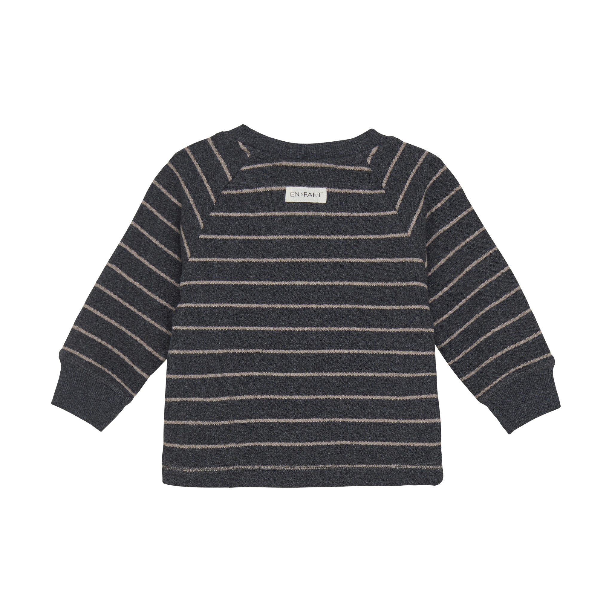 En-fant Sweatshirt ligné - Ebony (3m/24m)