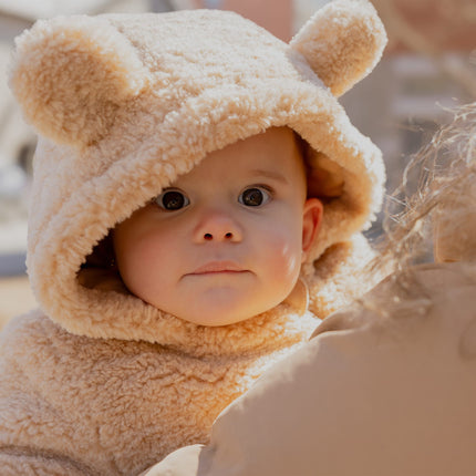 Petit Lem Combinaison d'ours en peluche sable