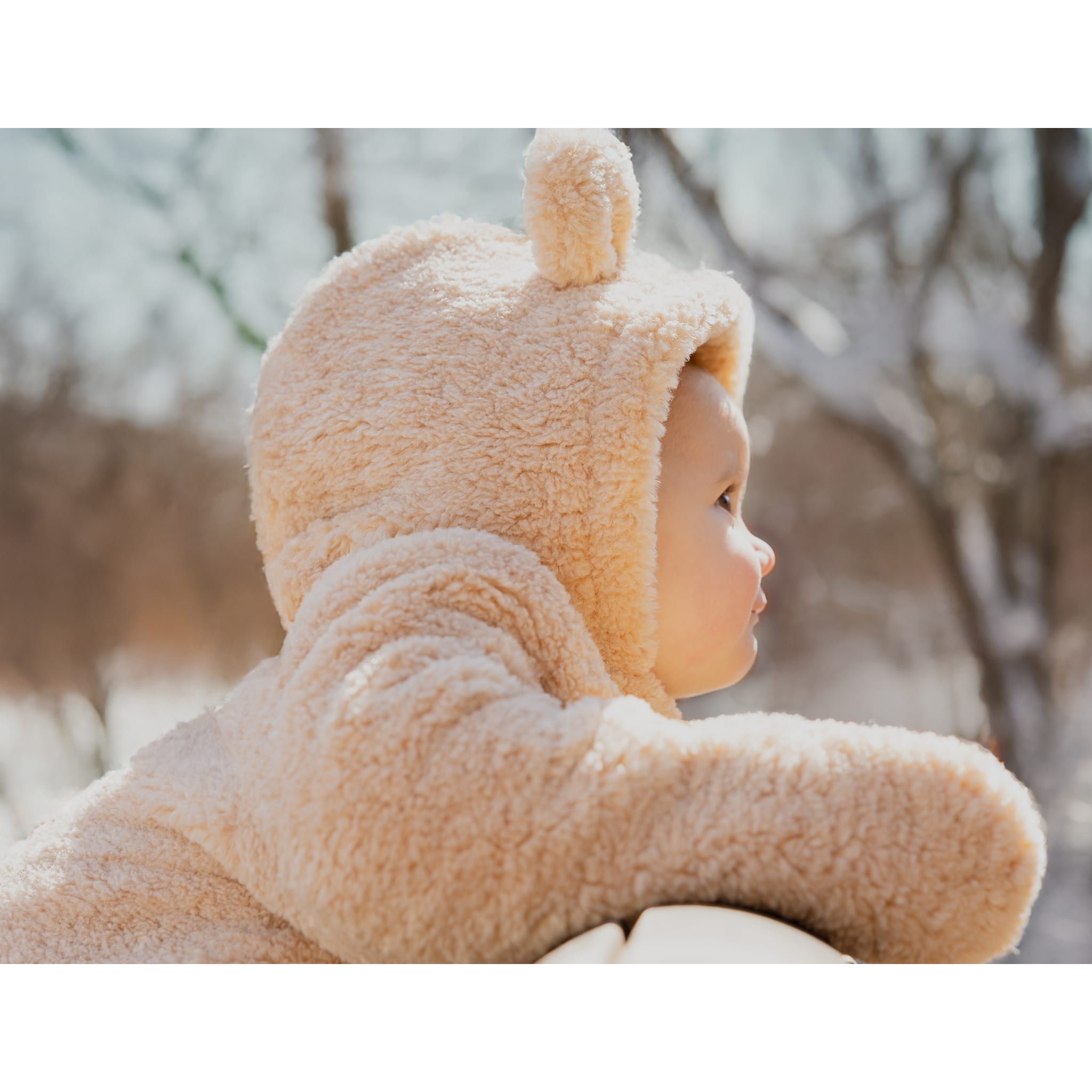 Petit Lem Combinaison d'ours en peluche sable