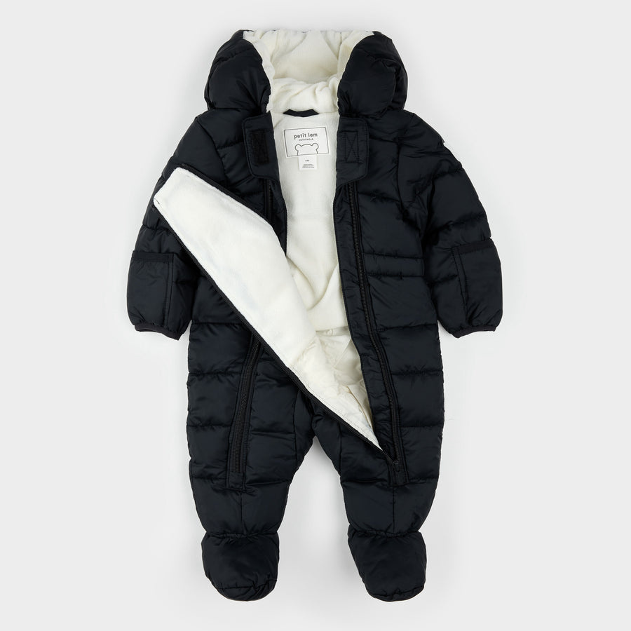 Petit Lem Combinaison de neige à capuche noir
