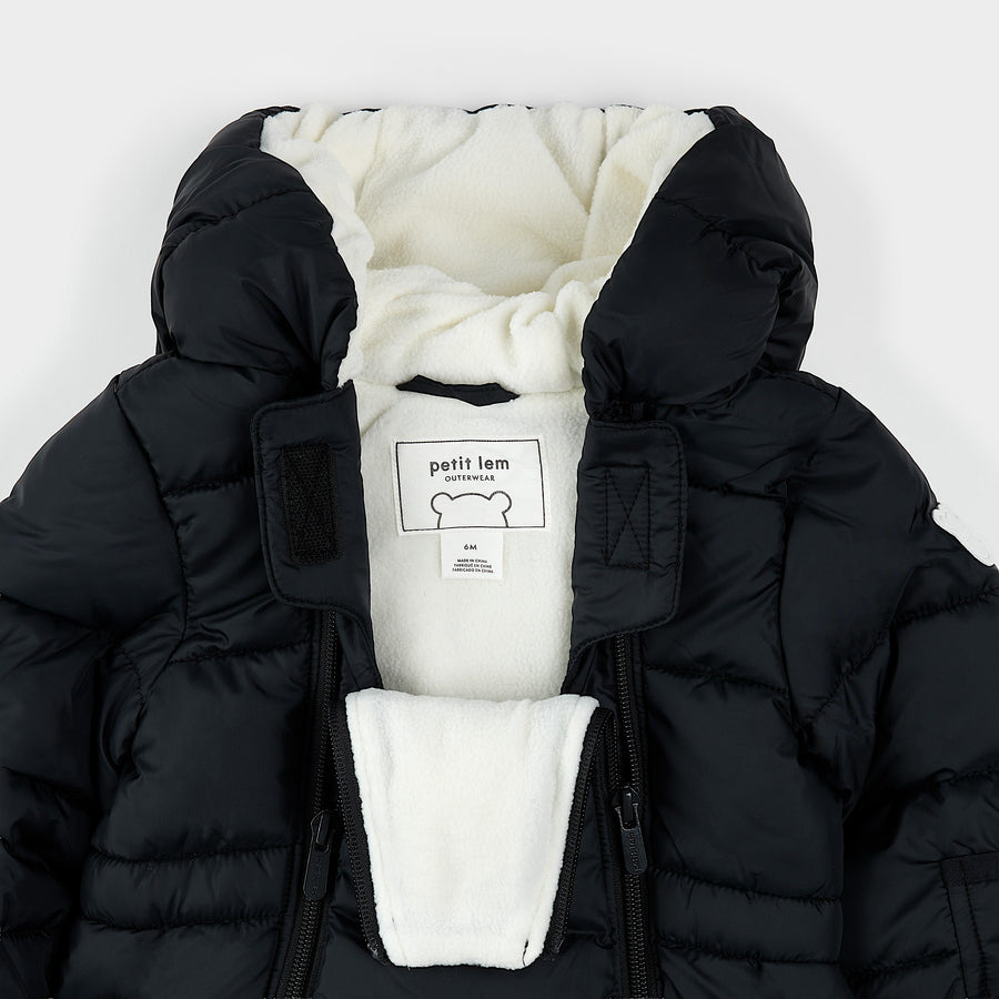 Petit Lem Combinaison de neige à capuche noir