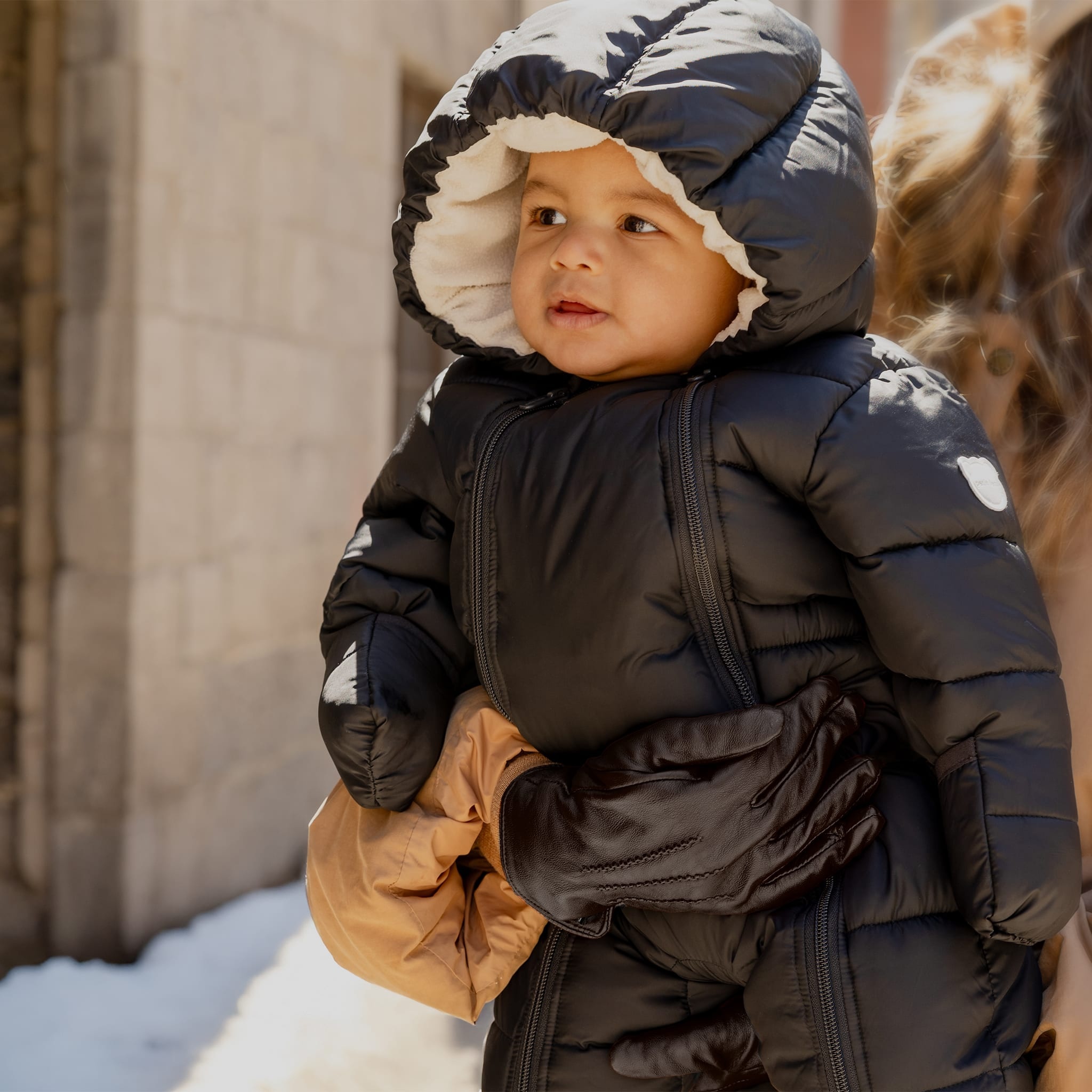 Petit Lem Combinaison de neige à capuche noir