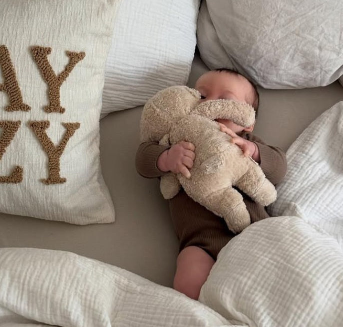 Moonie Peluche sonore et veilleuse 2.0 - Ourson Caramel